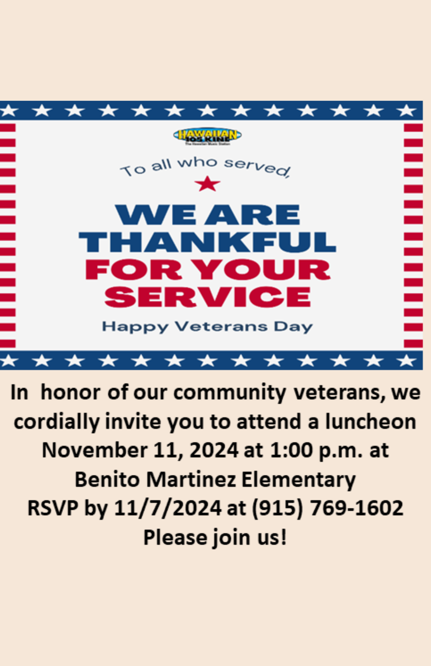  Veterans Day Program